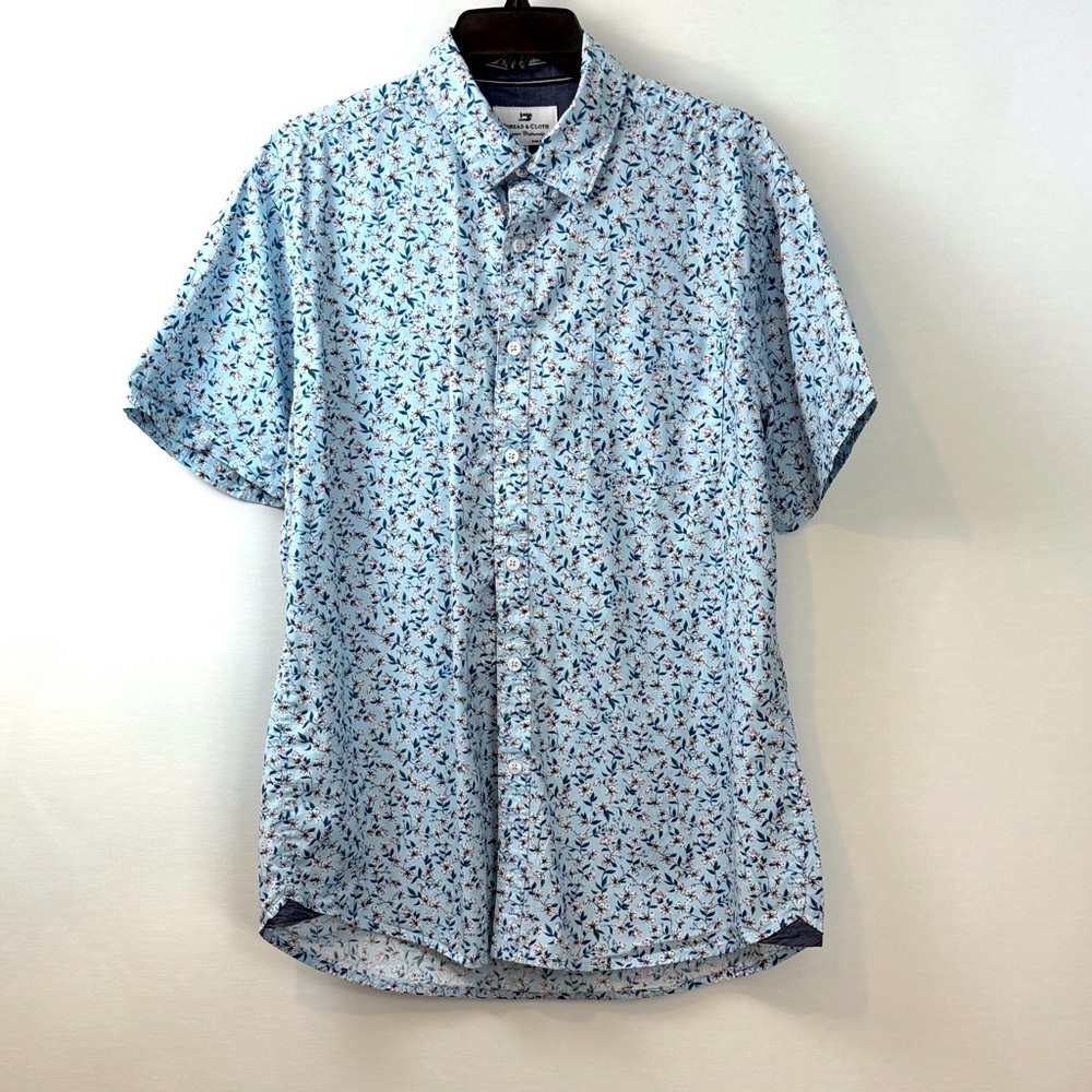 Thread & Cloth Blue Floral Shirt
